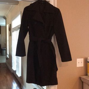 Chocolate brown wool coat